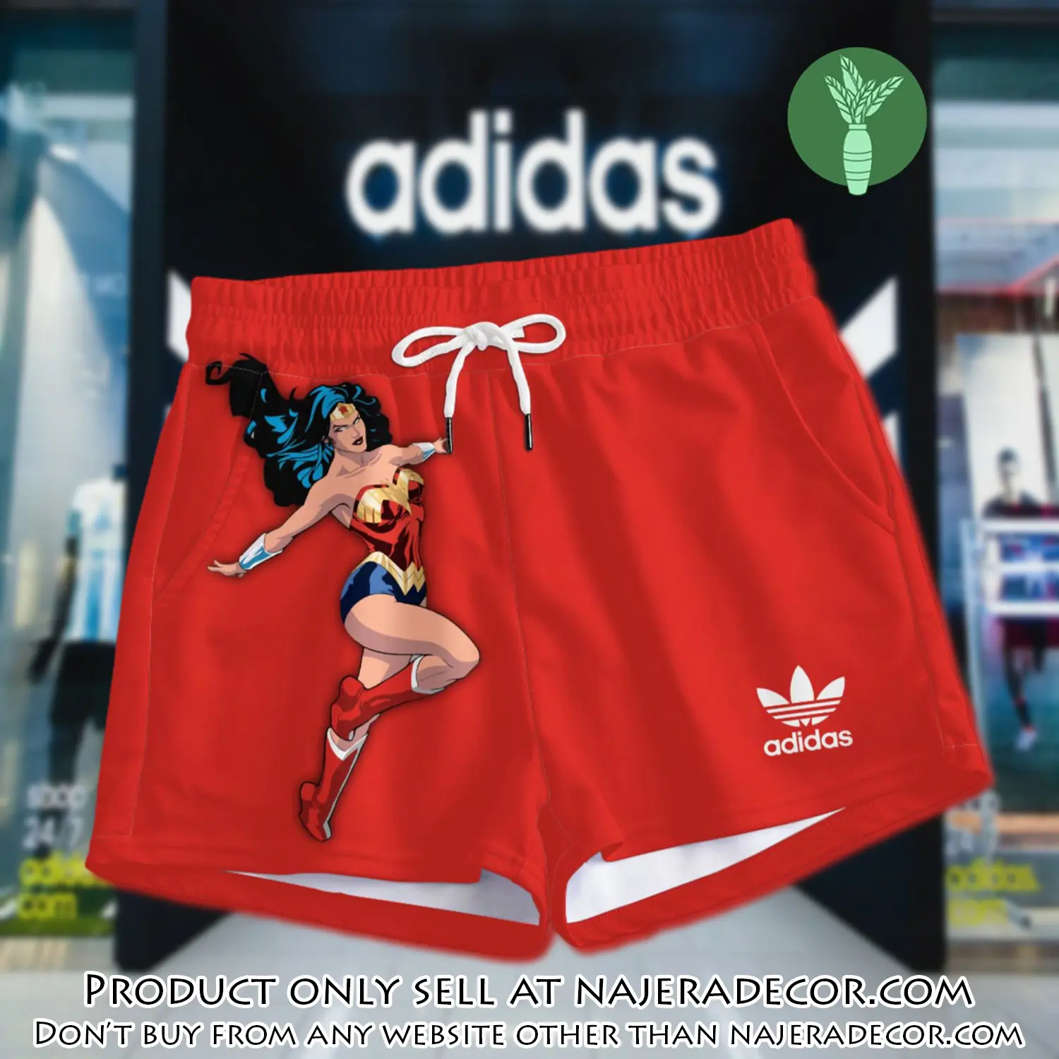 Premium wonder woman in adidas women shorts lady beach shorts wms1071 njr3822695